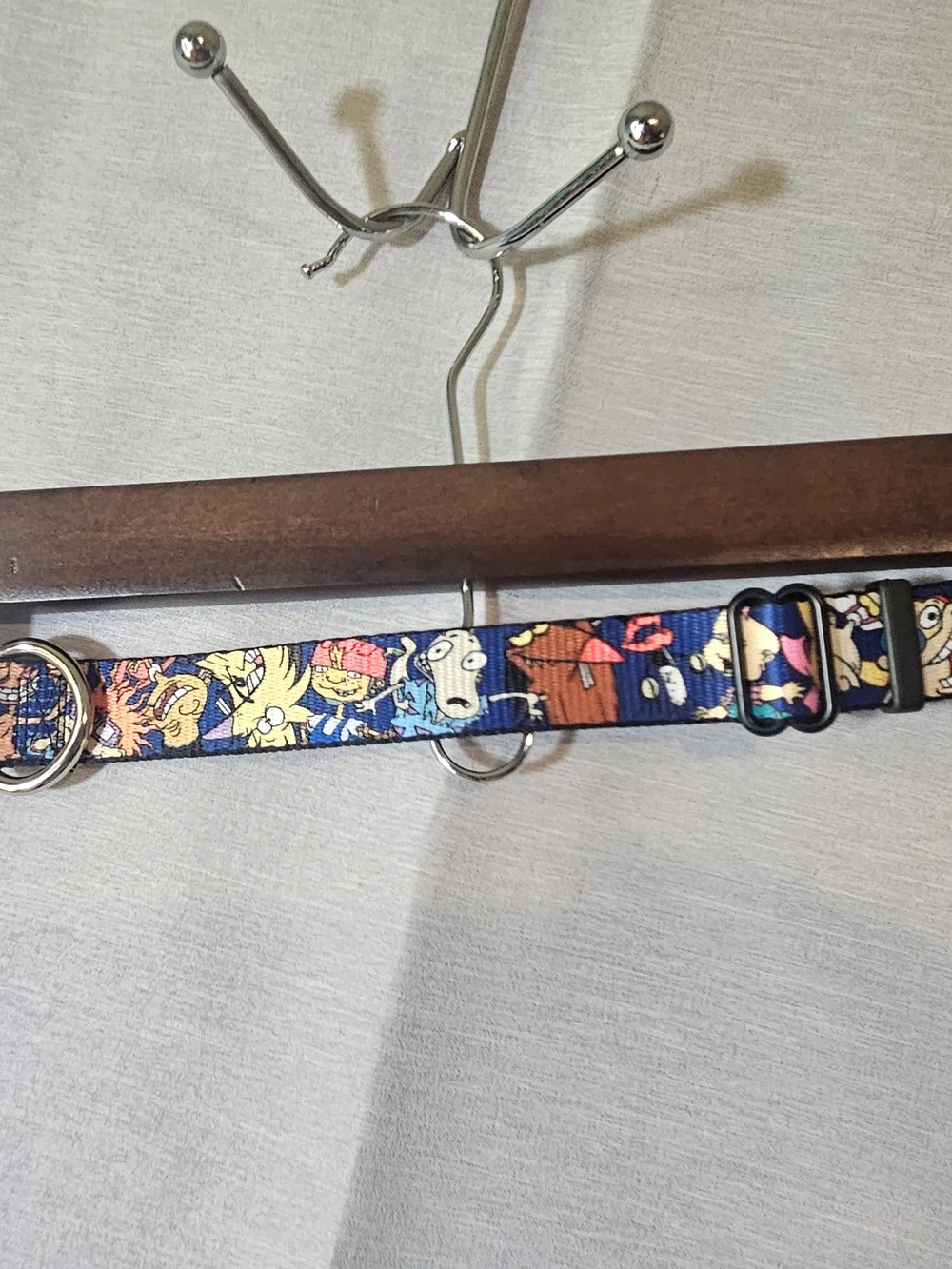 Buckle-Down Nickelodeon 90's Polyester Seatbelt Buckle Dog Collar, Small